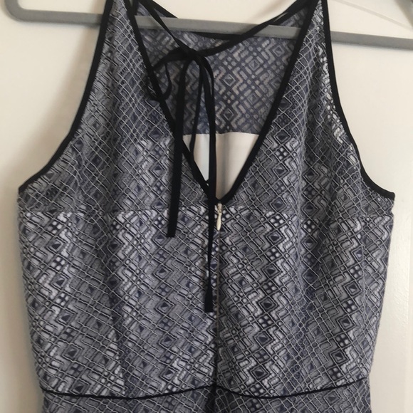 Tahari ASL multi blue mermaid dress - Picture 4 of 6